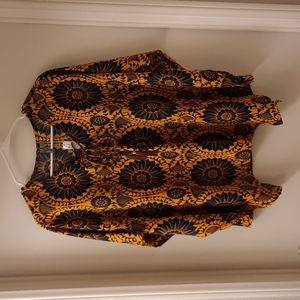 NWT, New Directions Weekend Woven Golden Tribe Top